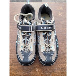 Shimano WM41 Women’s SPD Mountain Bike Cycling Shoes Brown Teal Size